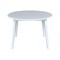 International Concepts 42 in. Solid Wood Round Dual Drop Leaf Dining Table with 4 Chairs in White K08-42DL-C10-4 - alternate 4